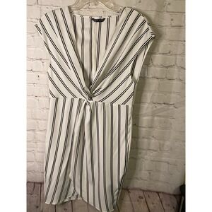 Shein Women's Twist Front Dropped Shoulder‎ Dress Beach Swim coverup Medium